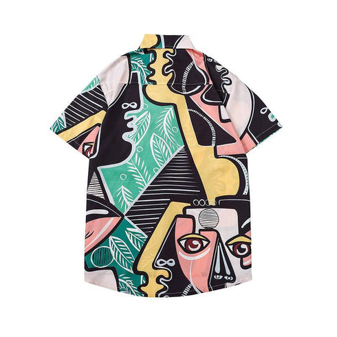 Men's Summer Thin Retro Shirt Short Sleeve